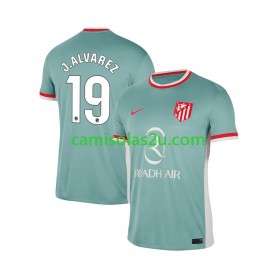 Camisolas de futebol Atlético Madrid Julian Alvarez 19 Equipamento Alternativa 2024/25 Manga Curta